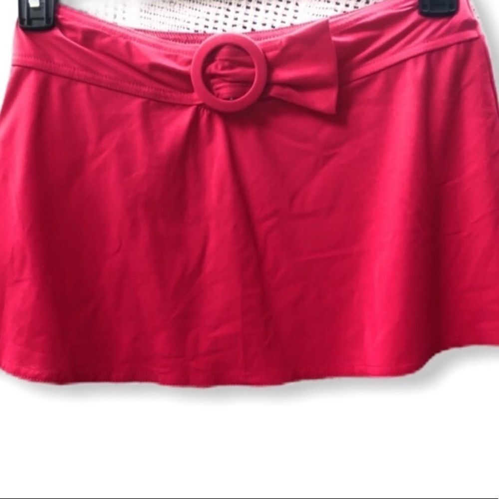Karla Colletto Buckle A-Line Bikini Skirt nwt